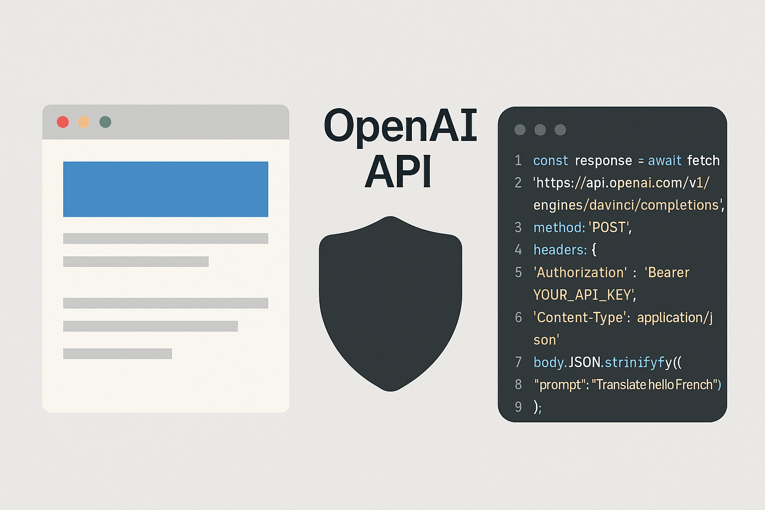 如何在網頁中快速串接 OpenAI API?(前端 JS 實作)