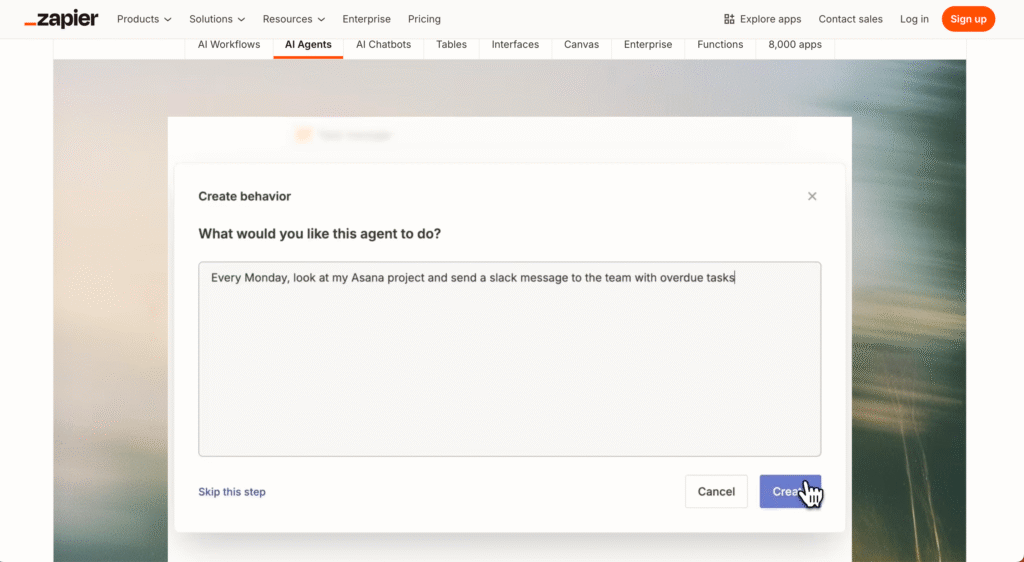 Zapier AI Actions