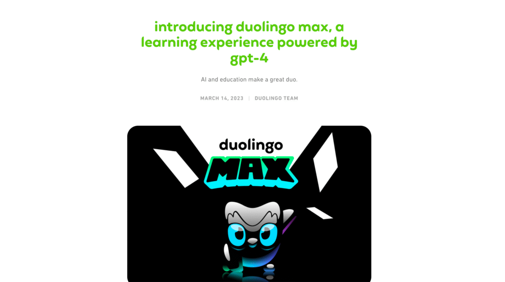 Duolingo Max